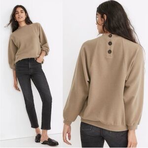 Madewell Button-back Mockneck top